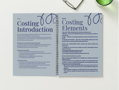Principles Of Costing (PTCN) Revision Guide - Digital Item